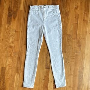 L'AGENCE High Rise White Jeans